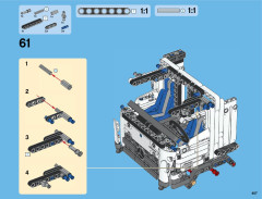 LEGO 42043 instructions page 407 – build guide