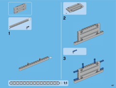 LEGO 42043 instructions page 457 – build guide