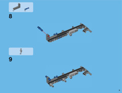 LEGO 42043 instructions page 9 – build guide