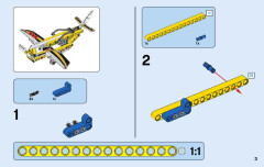 LEGO 42044 instructions page 3 – build guide
