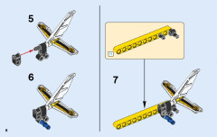 LEGO 42044 instructions page 8 – build guide