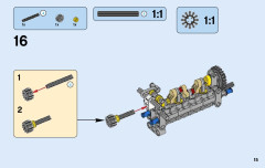 LEGO 42045 instructions page 15 – build guide