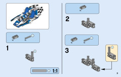 LEGO 42045 instructions page 3 – build guide