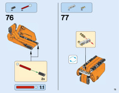 LEGO 42048 instructions page 75 – build guide