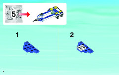 LEGO 4205 instructions page 2 – build guide