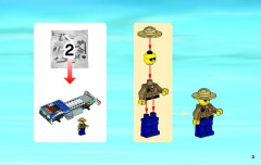 LEGO 4205 instructions page 3 – build guide