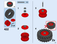 LEGO 42054 instructions page 249 – build guide