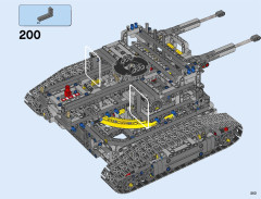 LEGO 42055 instructions page 203 – build guide