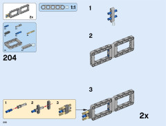 LEGO 42055 instructions page 208 – build guide