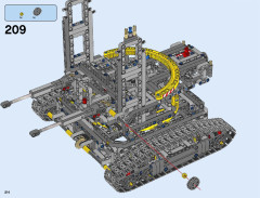 LEGO 42055 instructions page 214 – build guide