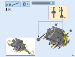 LEGO 42055 instructions page 285 – build guide