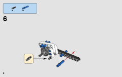 LEGO 42057 instructions page 8 – build guide