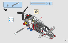 LEGO 42057 instructions page 47 – build guide