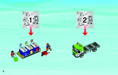 LEGO 4206 instructions page 2 – build guide