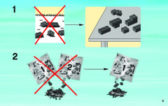 LEGO 4206 instructions page 3 – build guide
