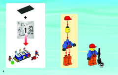 LEGO 4206 instructions page 4 – build guide