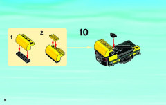 LEGO 4206 instructions page 8 – build guide