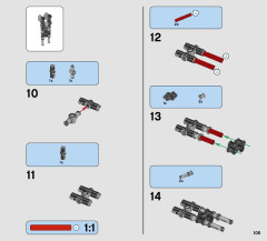 LEGO 42063 instructions page 105 – build guide