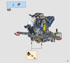 LEGO 42063 instructions page 73 – build guide
