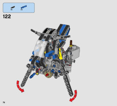 LEGO 42063 instructions page 74 – build guide