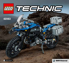 LEGO 42063 instructions page 1 – build guide