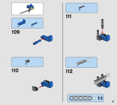 LEGO 42063 instructions page 61 – build guide