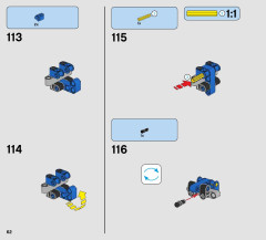 LEGO 42063 instructions page 62 – build guide