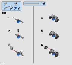 LEGO 42063 instructions page 64 – build guide