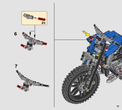 LEGO 42063 instructions page 73 – build guide