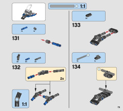LEGO 42063 instructions page 75 – build guide