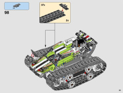 LEGO 42065 instructions page 63 – build guide