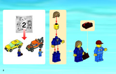 LEGO 4207 instructions page 2 – build guide