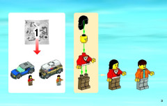 LEGO 4207 instructions page 3 – build guide