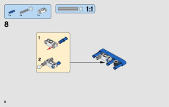 LEGO 42071 instructions page 8 – build guide