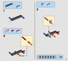 LEGO 42074 instructions page 3 – build guide