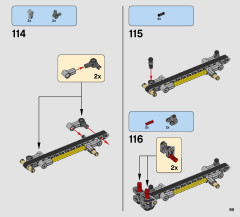 LEGO 42074 instructions page 69 – build guide