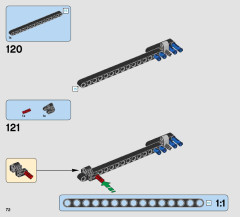 LEGO 42074 instructions page 72 – build guide