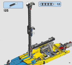 LEGO 42074 instructions page 75 – build guide