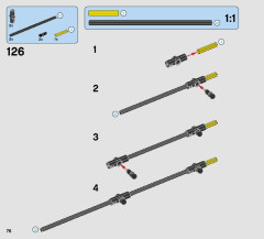 LEGO 42074 instructions page 76 – build guide