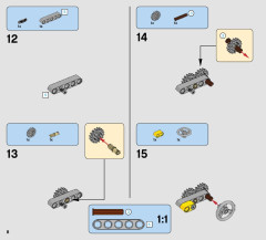 LEGO 42074 instructions page 8 – build guide