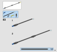 LEGO 42074 instructions page 65 – build guide