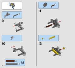 LEGO 42074 instructions page 8 – build guide