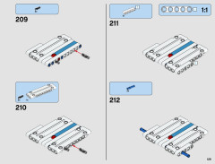 LEGO 42077 instructions page 129 – build guide