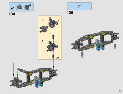 LEGO 42077 instructions page 73 – build guide