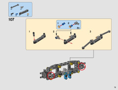 LEGO 42077 instructions page 75 – build guide