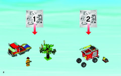 LEGO 4208 instructions page 2 – build guide