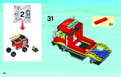 LEGO 4208 instructions page 44 – build guide