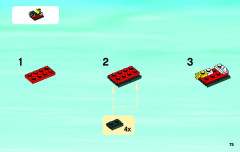LEGO 4208 instructions page 75 – build guide