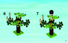 LEGO 4208 instructions page 9 – build guide