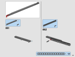 LEGO 42082 instructions page 129 – build guide